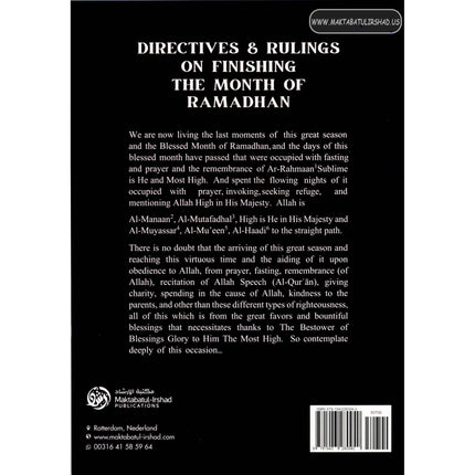 Directives & Rulings on Finishing The Month of Ramadhan